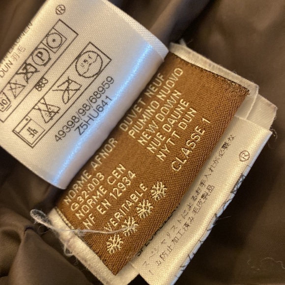 MONCLER | Dark Brown Down Filled Full length puffer winter coat women’s Small - Picture 11 of 11